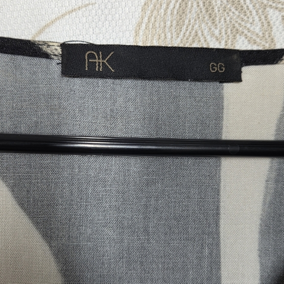 AK ABSTRACT LONG DOLMAN SLEEVE V NECK MADE IN BRAZIL SZ XL (GG) ART TO WEAR EUC - Picture 3 of 6